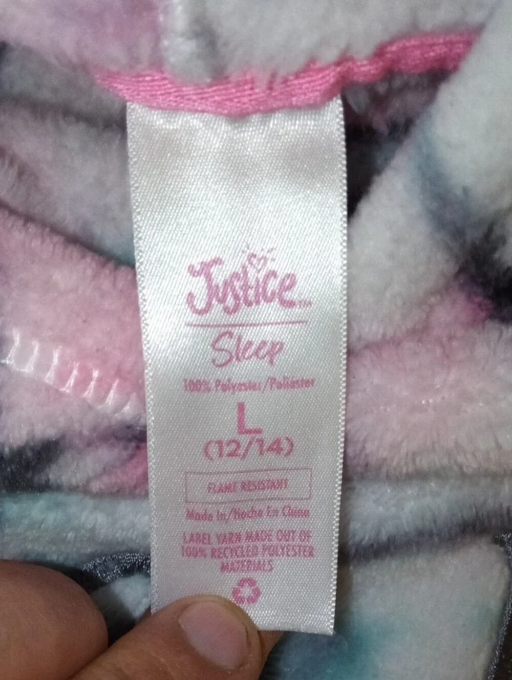 Justice Girls' Tie-Dye Hooded Pullover Sweatshirt - Pink Multi